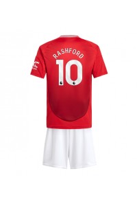 Manchester United Marcus Rashford #10 Babytruitje Thuis tenue Kind 2024-25 Korte Mouw (+ Korte broeken)